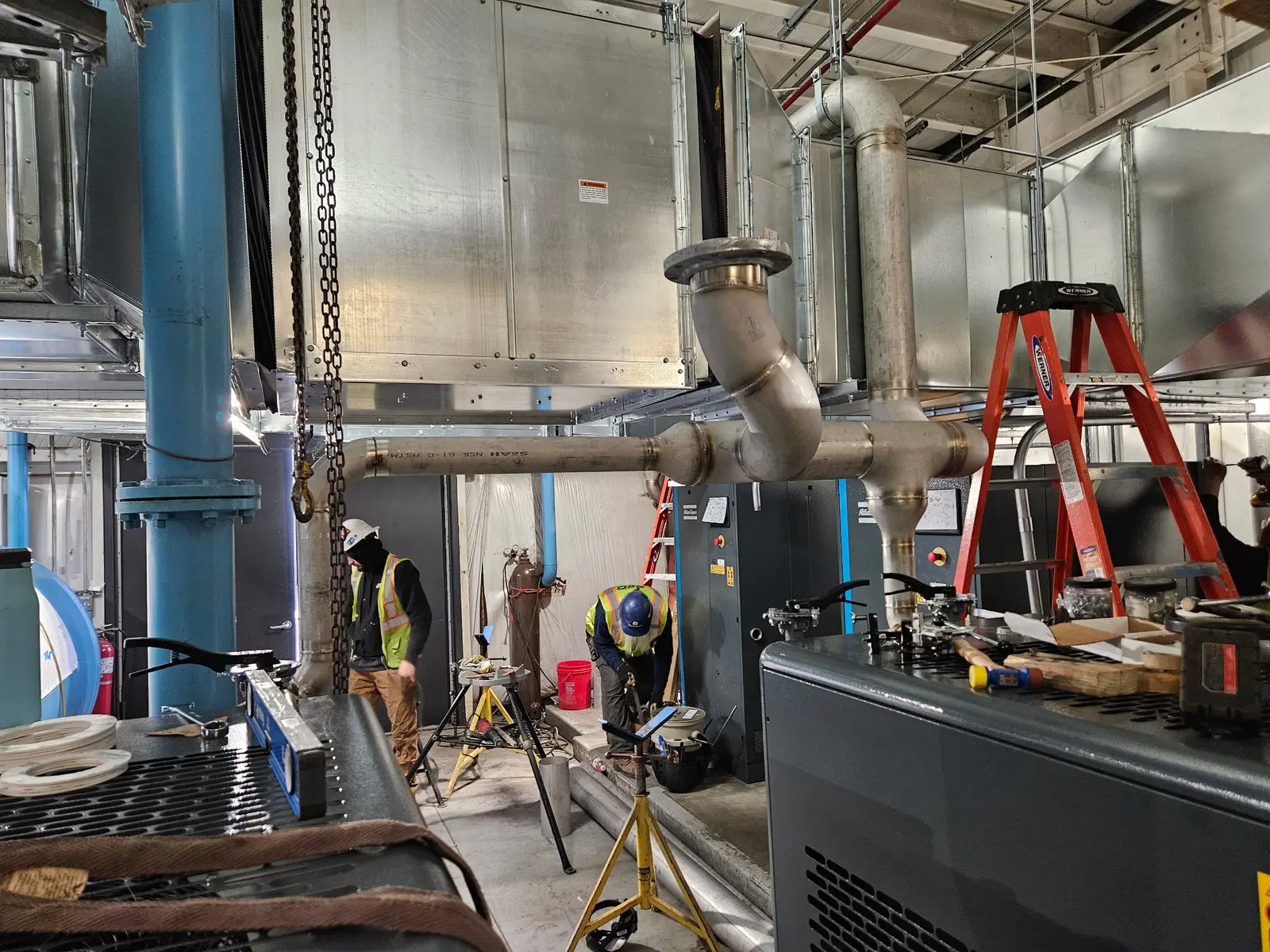 Industrial process piping installation and fit-up
